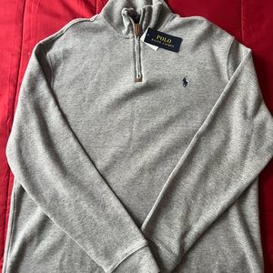 Polo pullover quarter zip